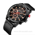 CURREN 8291 Luxury Brand Men Leather Sports Analog Digital Watches Men's Army Military Watch Man Quartz Clock Relogio Masculino